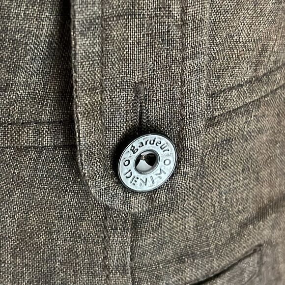 Gardeur Fine Linen Pleated Skirt Button Zipper Front Patch Pockets - Picture 4 of 12